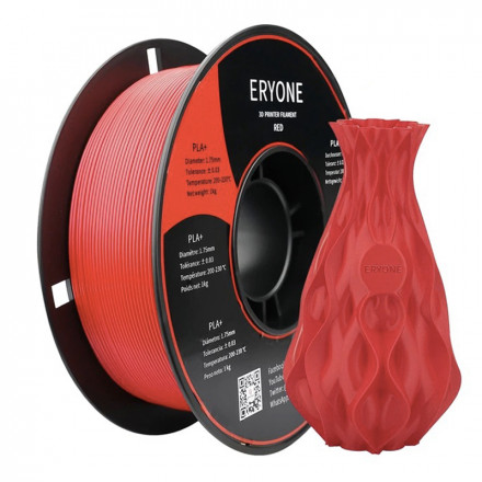 Пластик PLA+ 1кг красный Eryone