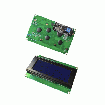 Дисплей LCD 2004A с IIC/I2C синий