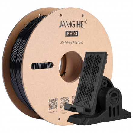 Пластик PETG 1кг черный Jamg He