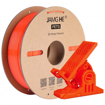 Пластик PETG 1кг оранжевый Jamg He