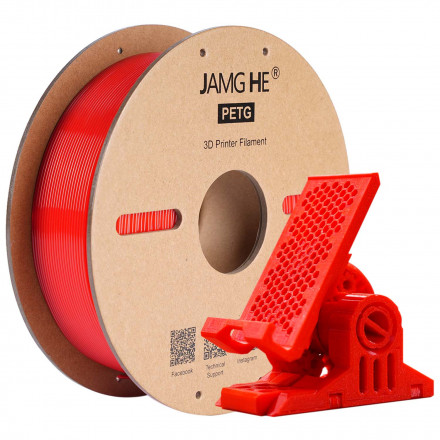 Пластик PETG 1кг красный Jamg He