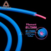 Фторопластовая трубка (PTFE) 4х1.9мм синяя (Trianglelab) Фторопластовая трубка (PTFE) 4х1.9мм синяя (Trianglelab)