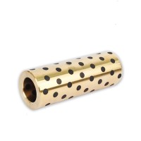 Бронзовая втулка 8х15х45мм с графитовыми вставками (LM8LUU) Бронзовая втулка 8х15х45мм с графитовыми вставками (LM8LUU)