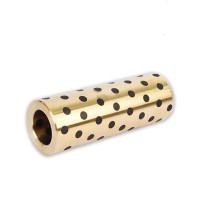 Бронзовая втулка 6х12х35мм с графитовыми вставками (LM6LUU) Бронзовая втулка 6х12х35мм с графитовыми вставками (LM6LUU)