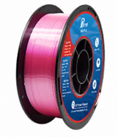 Пластик PLA Silk 1кг (розовый шелковый)